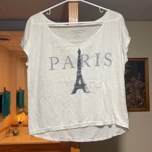 Paris Boxy Crop Tee